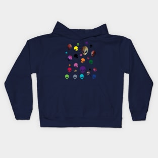 Alien Heads Colorful Kids Hoodie